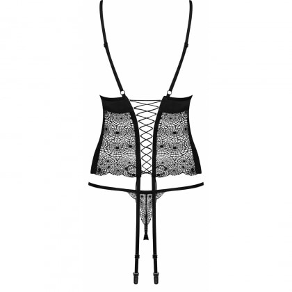 Corset Obsessive Sharlotte Negru L-XL