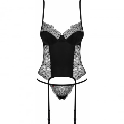 Corset Obsessive Sharlotte Negru S-M