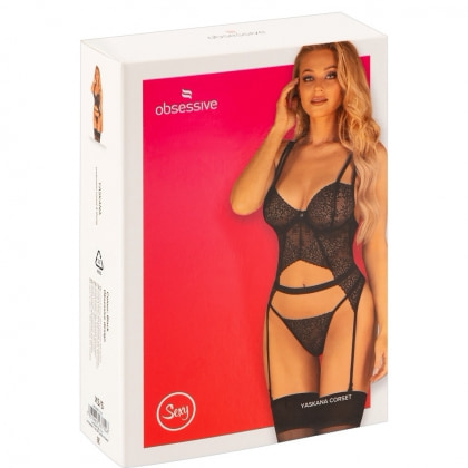 Corset Obsessive Yaskana Negru XS-S