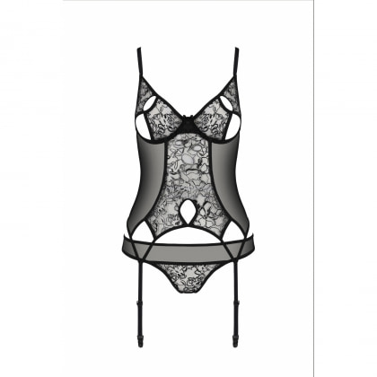 Corset Passion Eco Primula Negru S-M