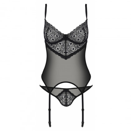 Corset Passion Eco Zinnia Negru L-XL