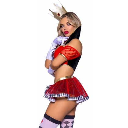Costum Leg Avenue Burning-Hot Royal Queen Roșu XS