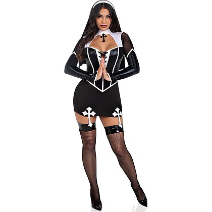 Costum Leg Avenue Holy Hottie Dress Negru XS