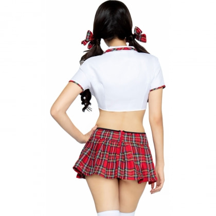 Costum Leg Avenue Miss Prep School Roșu XS
