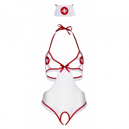 Costum Leg Avenue Naughty Nurse Body Alb XS-L