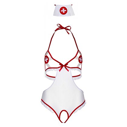 Costum Leg Avenue Naughty Nurse Body Alb XS-L