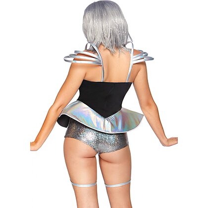 Costum Leg Avenue Space Cadet Argintiu XS