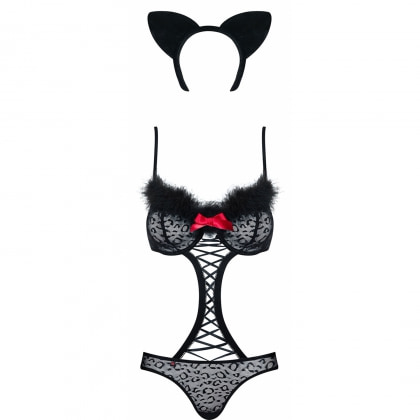 Costum Obsessive Gepardina Negru S-M