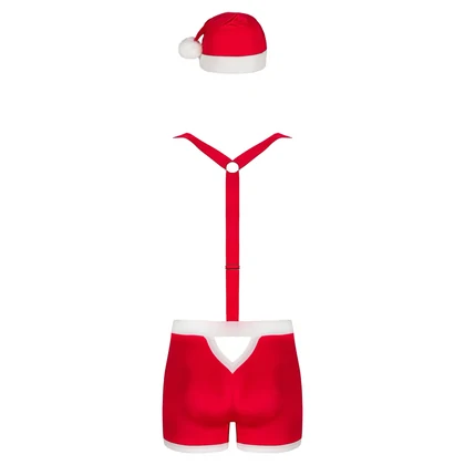 Costum Obsessive Mr Claus Roșu L-XL