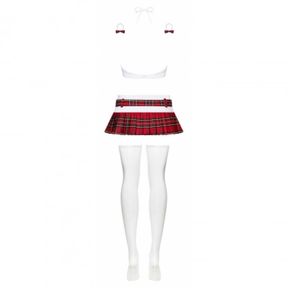 Costum Obsessive Schooly Alb L-XL