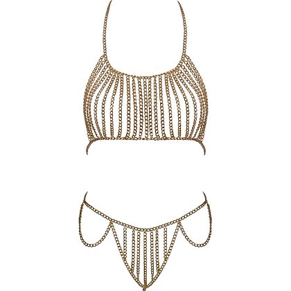 Cottelli Collection – Bikini Din Lanț Auriu, Ajustabil