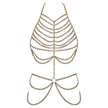 Cottelli Collection – Lanț De Corp Aurit Sofisticat Auriu