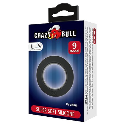 Crazy Bull Brodan Inel Din Silicon Negru Flexibil