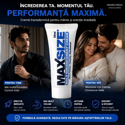 Cremă Pentru Mărirea Penisului MaxSize 10ml