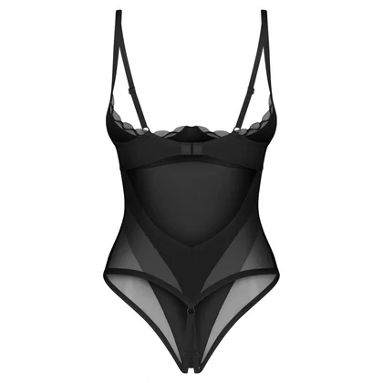Crotchless Body Obsessive Stelisa Negru L-XL