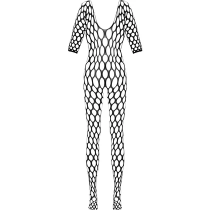 Crotchless Catsuit Cottelli Collection Forbidden Negru S-L