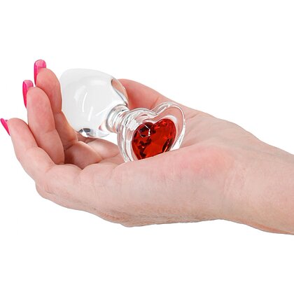 Crystal Desires Red Heart M Transparent