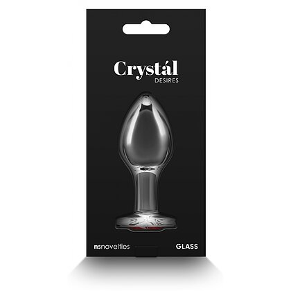 Crystal Desires Red Heart M Transparent