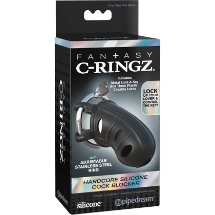 Cușcă Penis Silicone Block Negru