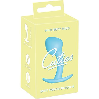 cuties Plug Albastru — Mini Plug silicon 7.1 cm Discret