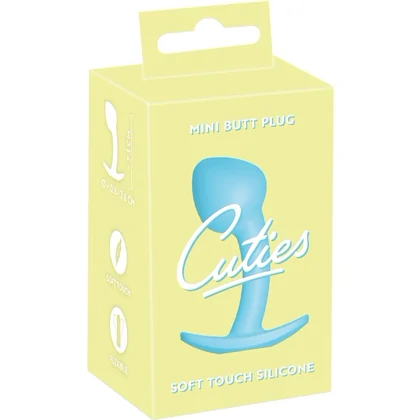 Cuties Plug Albastru — Mini Plug silicon 7.1 cm Discret