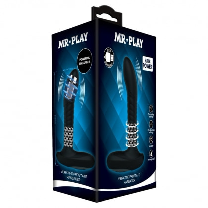 Debra Mr. Play Masator Prostată – 12 Vibrații, 3 Rotații Negru