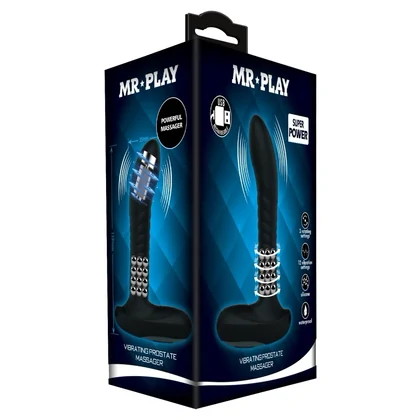 Debra Mr. Play Masator Prostată – 12 Vibrații, 3 Rotații Negru