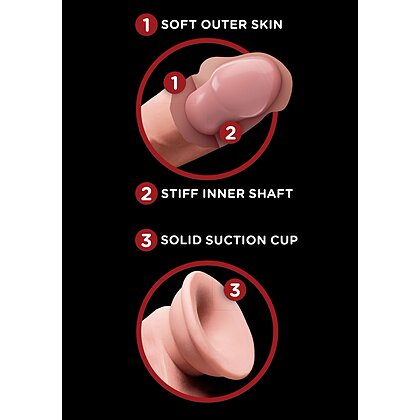 Dildo 3D Cu Testicule 24cm