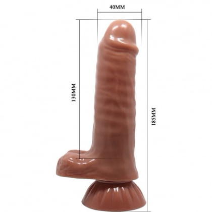 Dildo Baron Glide And Slide-Skin 18.5 cm Maro