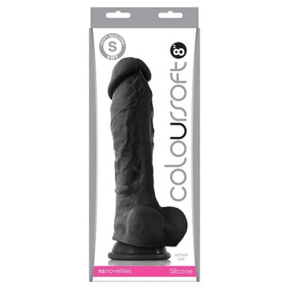 Dildo Colour Soft 23.6cm Negru