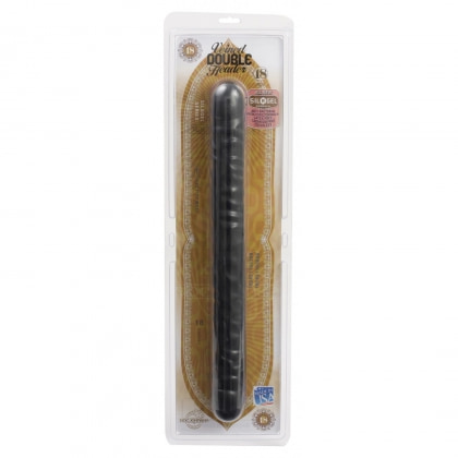 Dildo Double Header Veined Negru