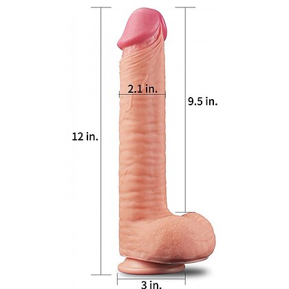Dildo Dual Layered Platinum 30cm