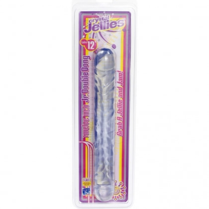Dildo Dublu Crystal Jellies Jr. 30.5cm Transparent