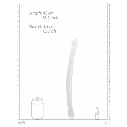 Dildo Dublu Non Realistic C Transparent