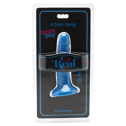Dildo Happy Penis Dong 6 inch Albastru