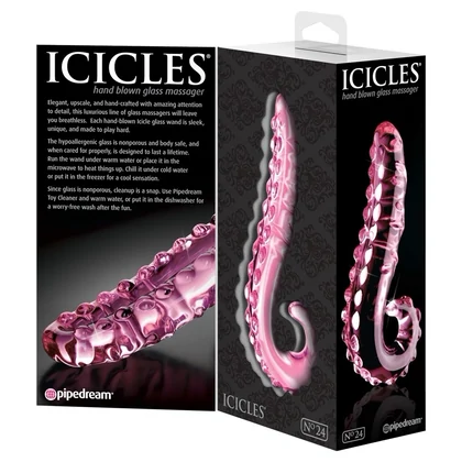 Dildo Icicles No 24 Roz 15cm