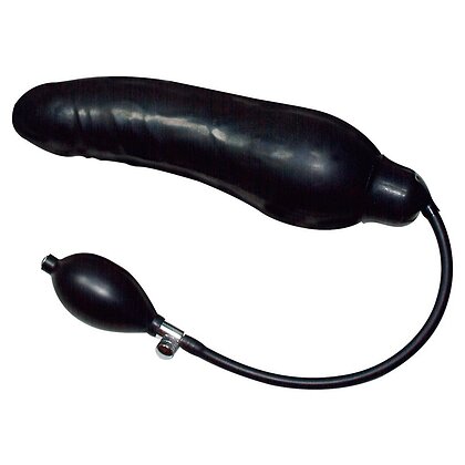 Dildo Inflatable Latex Negru 23cm