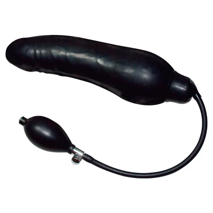 Dildo Inflatable Latex Negru 23cm
