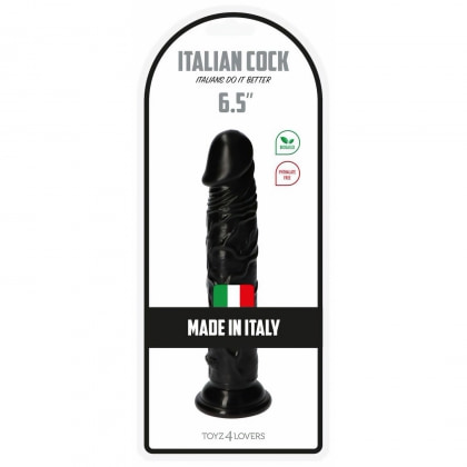 Dildo Italian Penis 18.5cm Negru