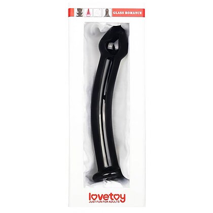 Dildo Just Fun Glass Romance 17cm Negru