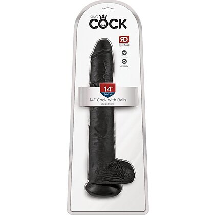 Dildo King Penis 35.6cm Negru