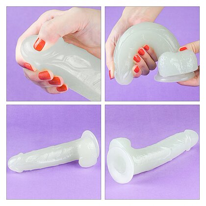 Dildo Lumino Play 21 cm Alb