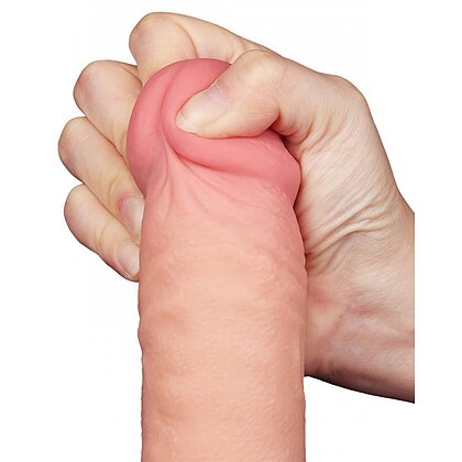 Dildo Realist LoveToy 24cm TPE Dual Density Ventuză
