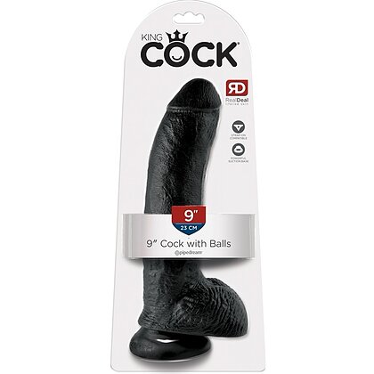 Dildo Realistic 22.9cm Negru