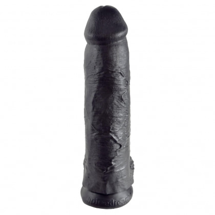Dildo Realistic 30.5 cm Cu Testicule Negru