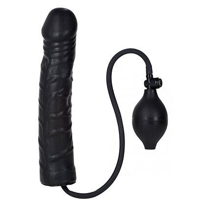 Dildo Realistic Inflatable Stud 9.5 inch Negru