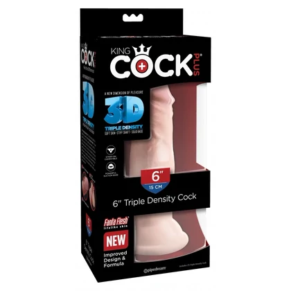 Dildo Realistic Triple Density 6 Inch