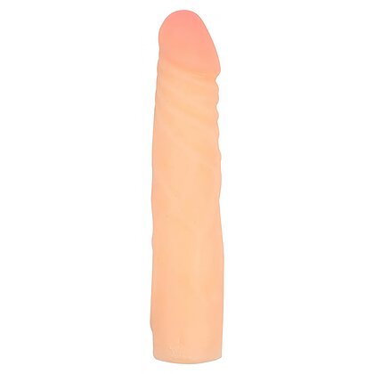 Dildo Realistic White Flexible Spine Natural