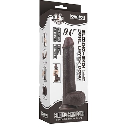 Dildo Sliding Skin Dual Layer Maro