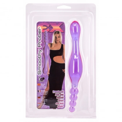 Dildo Smoothy Prober Clear Lavender 20cm Mov